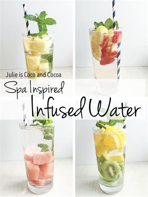 spa inspired infused water recipes julie measures