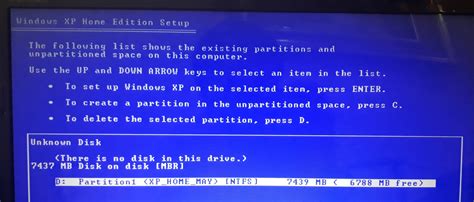 hard drive unkown disk disk     windows xp compatible partition