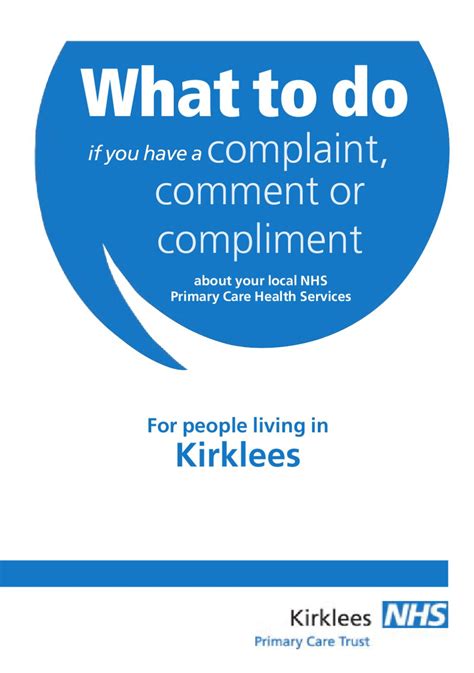 httpwwwkirkleesnhsukfileadmindocumentspublicationscomplaintscomplaintsleaflet  nhs