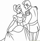 Cinderella Prince Charming Coloring Pages Dancing Printable Kids Coloringpages101 Color Categories sketch template