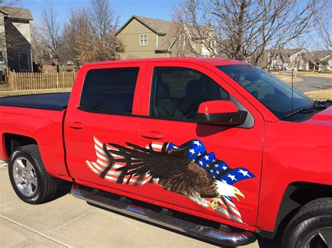 american flag semi decals bald eagle truck vinyl graphics xtreme