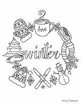 Coloring Witer Winter Designlooter sketch template