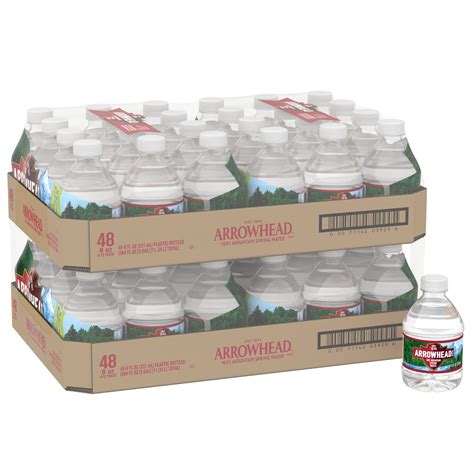 arrowhead brand  mountain spring water  ounce mini plastic bottles pack   walmart
