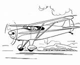 Airplane Drawing Coloring Engine Pages Single Piper Aircraft Pacer Clipart Drawings Small Colouring Cliparts Civilian Go Tri Avion Coloriage Print sketch template
