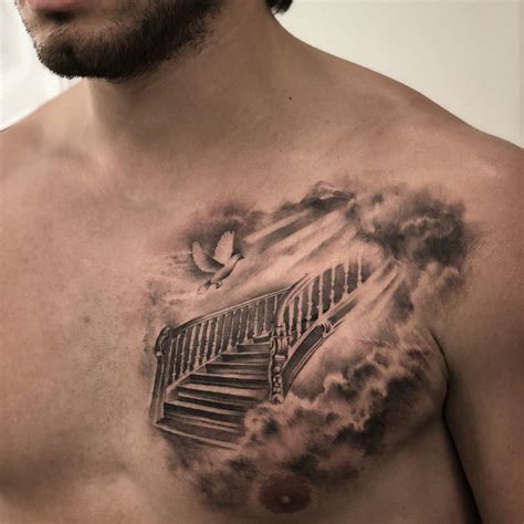 Chronic Ink Tattoo Kchen Realism Tattoo Stairway To Heaven Heaven