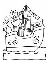 Sinterklaas Stoomboot Kleurplaten Knutselpagina Knutselen 1287 sketch template