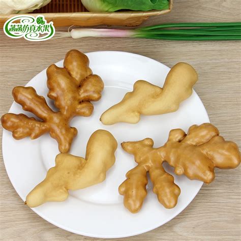 High Artificial Ginger Foam Fake Vegetables Ginger Model Home Props
