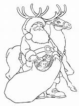 Santa Coloring Pages Rudolph Christmas Reindeer Claus Color Printable Drawing Print Wilma Colouring Book มาส สต การ Allkidsnetwork Books ยร sketch template