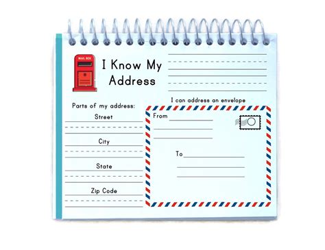 learn  address worksheet addressing envelope activity  etsy