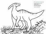 Parasaurolophus Coloring Dinosaur Zoom sketch template
