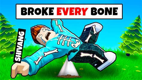 broke   bone  roblox youtube