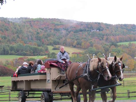 Autumn Wagon Ride Weekend Woodstock Vt