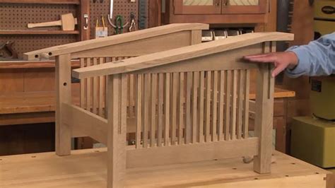 craftsman morris chair woodworking project woodsmith plans