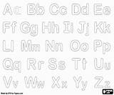 Lowercase Alphabet Uppercase Buchstaben sketch template