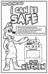 Poster Kitchen Color Safe Posters Safety Fire Red sketch template
