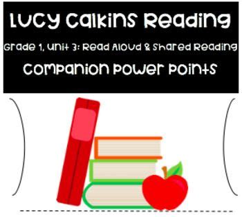 lucy calkins reading st grade read aloud shared reading unit