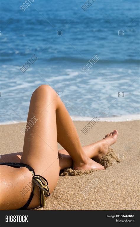 sexy girl bikini lying image and photo free trial bigstock