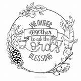 Gather Hymn Blessing Instagram sketch template