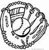Coloring Pages Balls Kids Baseball Sheet Sports Colouring Glove Printable Color Ball sketch template