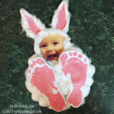 darling footprint bunny craft    brittney