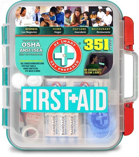 smart  prepared  piece  aid kit exceeds osha ansi  standards   people