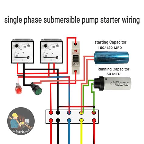 submersible water pump starter wiring diagram   gmbarco