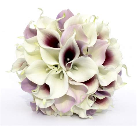 wedding bouquet purple calla lily wedding bouquet real to