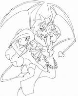 Succubus Incubus Lineart sketch template