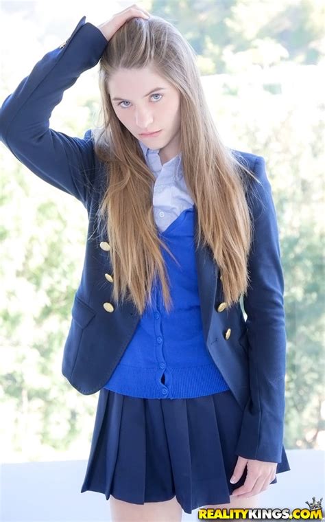 Enticing Schoolgirl With Sexy Long Hair Alice March