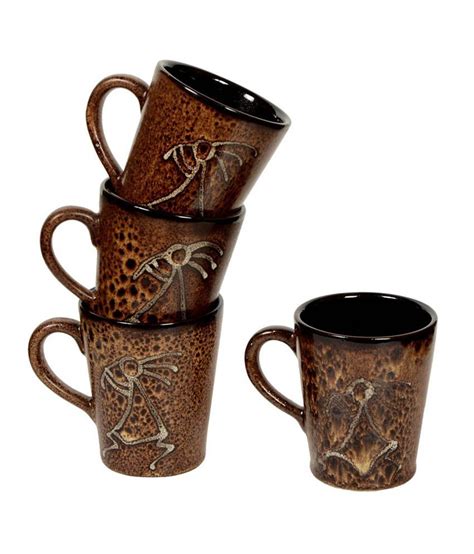 inhomez brown ceramic coffee mug set   buy    price