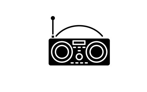 radio icon graphic  backdesign creative fabrica