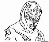 Wwe Coloring Mysterio Rey Pages Printable Color Print Book sketch template