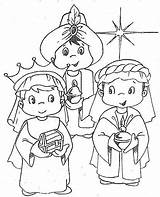 Coloring Pages Los Reyes Kings Three Tres Magos Christmas Holidaysgalore Drawing sketch template