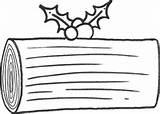Log Coloring Sheet Xmas Clipart Christmas sketch template