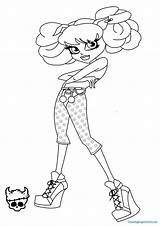 Monster High Coloring Pages Wishes Getcolorings Howleen Wolf Colorin sketch template