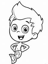 Coloring Pages Bubble Guppies Cartoon sketch template