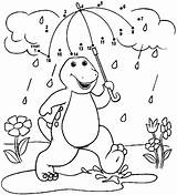 Barney Coloring Pages Printable Kids sketch template