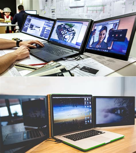 slidenjoy le  enables laptop users    triple monitor setup