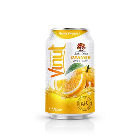 ml real juice cans orange juice drink pack