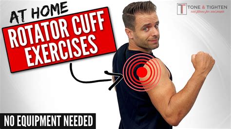 strengthen your rotator cuff at home no equipment youtube