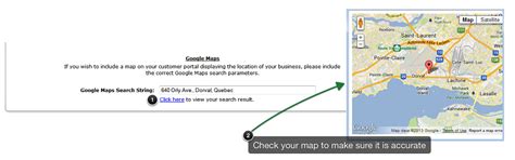 add  map   customer portal   scheduling