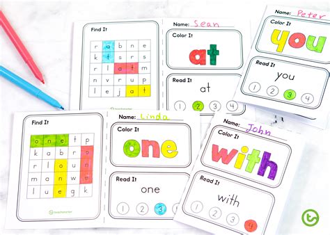 sight word booklets sight words printables sight word sentences