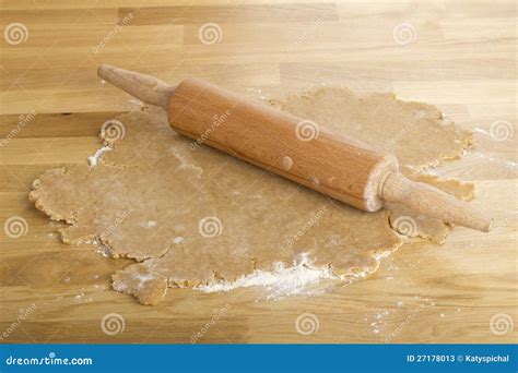 rolled  dough stock image image  flour autumn