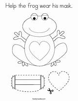 Frog Mask Coloring Wear Help His Favorites Login Add sketch template