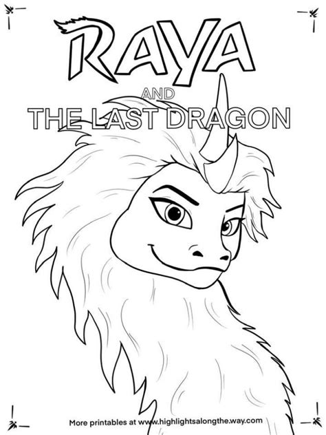 raya    dragon printable coloring pages  review