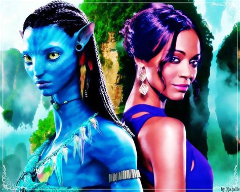 Avatar Wallpaper Zoe And Neytiri Zoe Saldana Avatar Avatar Avatar
