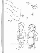 Flag Independence Coloring India Indian Pages Printable Drawing Flags Girl China Spain Color Philippine Kids Getcolorings Getdrawings Pakistan Ancient Vietnam sketch template