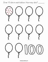 Coloring Balloon Dots Draw Each Many Favorites Login Add sketch template