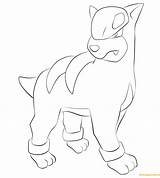 Houndour Coloring Pages Pokemon Ampharos Printable Tyranitar Crafts Cartoons Generation Ii Category Drawing Color Sketch Draw Template sketch template