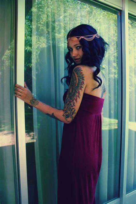 tattoogirlspiercing tattooed woman girl